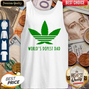 Official Weed Worlds Dopest Dad Tank Top