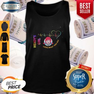 Official Wendy's Girl Love What You Do Heartbeat Tank Top