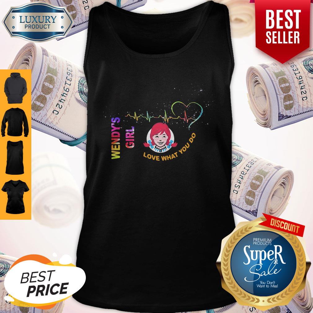 Official Wendy's Girl Love What You Do Heartbeat Tank Top Official Wendy's Girl Love What You Do Heartbeat Tank Top
