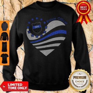 Premium Police Officer 304 Heart Sweatshirt