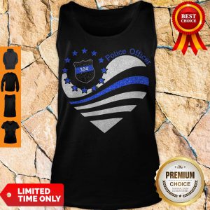 Premium Police Officer 304 Heart Tank Top