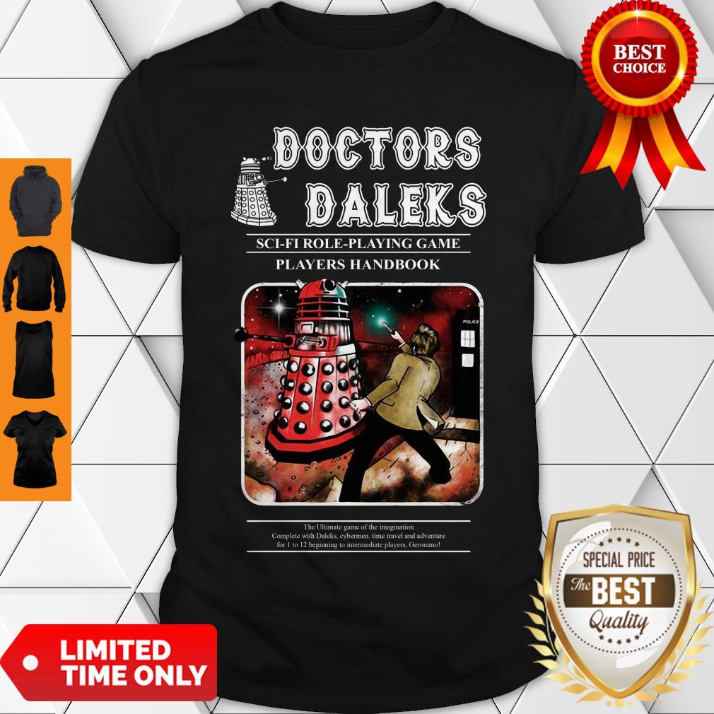Doctors Daleks Sci-fi Role Playing Game Players Handbook Shirt Doctors Daleks Sci-fi Role Playing Game Players Handbook Shirt