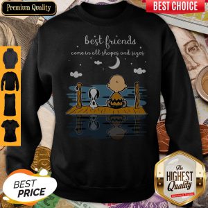 Snoopy And Peanut Best Friends Come In All Shapes And Sizes Sweatshirt