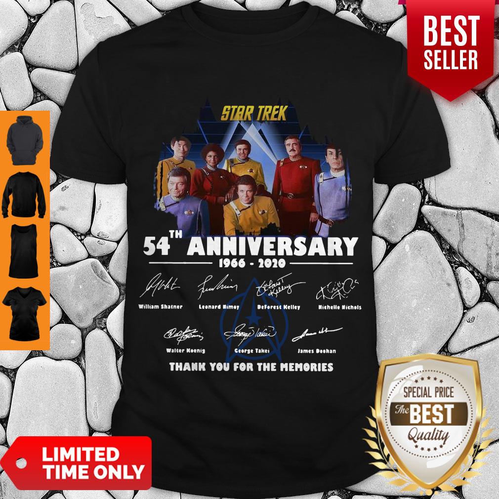Star Trek 54th Anniversary 1966 2020 All Character Signature Shirt Star Trek 54th Anniversary 1966 2020 All Character Signature Shirt