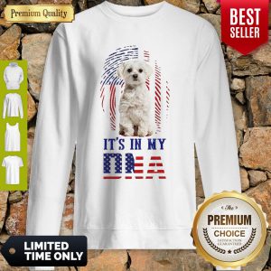 Official It's In My Dna Dog American Flag Sweatshirt