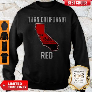 Official Turn California Red State Flag Sweatshirt