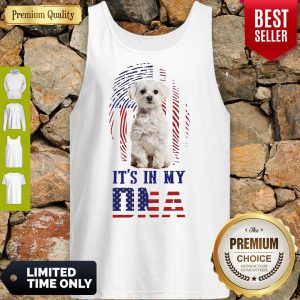 Official It's In My Dna Dog American Flag Tank Top