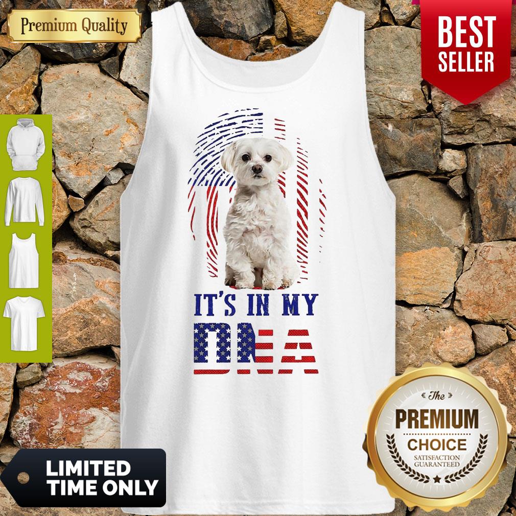 Official It's In My Dna Dog American Flag Tank Top Official It's In My Dna Dog American Flag Tank Top