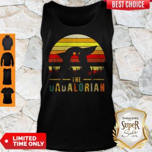 The Dadalorian Definition Father’s Day Vintage Sunset Tank Top