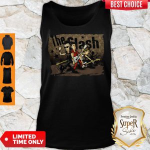 Official The Clash Band Cartoon Tank Top
