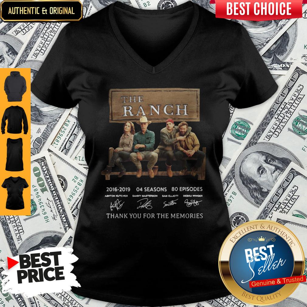 The Ranch TV Series 2016-2020 Signature Thank You For The Memories V-neck The Ranch TV Series 2016-2020 Signature Thank You For The Memories V-neck