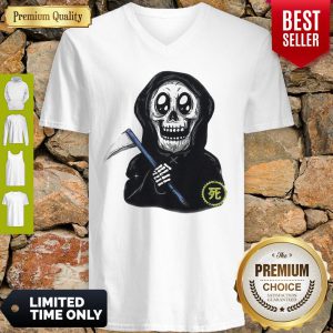 Official Death Black Skull V-neck