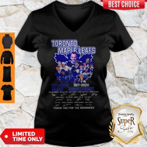 Toronto Maple Leafs 103th Anniversary 1917-2020 Signature V-neck