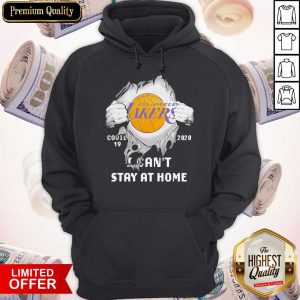 Blood Inside Me Los Angeles Lakers Covid 19 2020 I Can’t Stay At Home Hoodie
