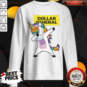 Dabbing Unicorn Mask Dollar General Logo Coronavirus Sweatshirt