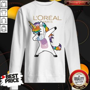 Dabbing Unicorn Mask L’Oréal Paris Logo Coronavirus Sweatshirt
