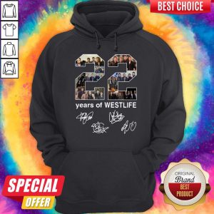 Funny 22 Years Of Westlife Signatures Hoodie