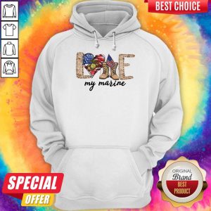 Funny Love Veteran My Marine Hoodie