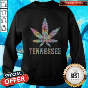 Funny Weed Marijuana Tennessee To Map Sweatshirt