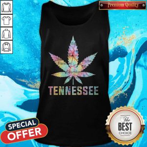 Funny Weed Marijuana Tennessee To Map Tank Top