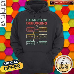 Nice 6 Stages Of Debugging That Can’t Happen Hoodie