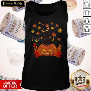 Nice Black Cats Pumpkin Halloween Tank Top