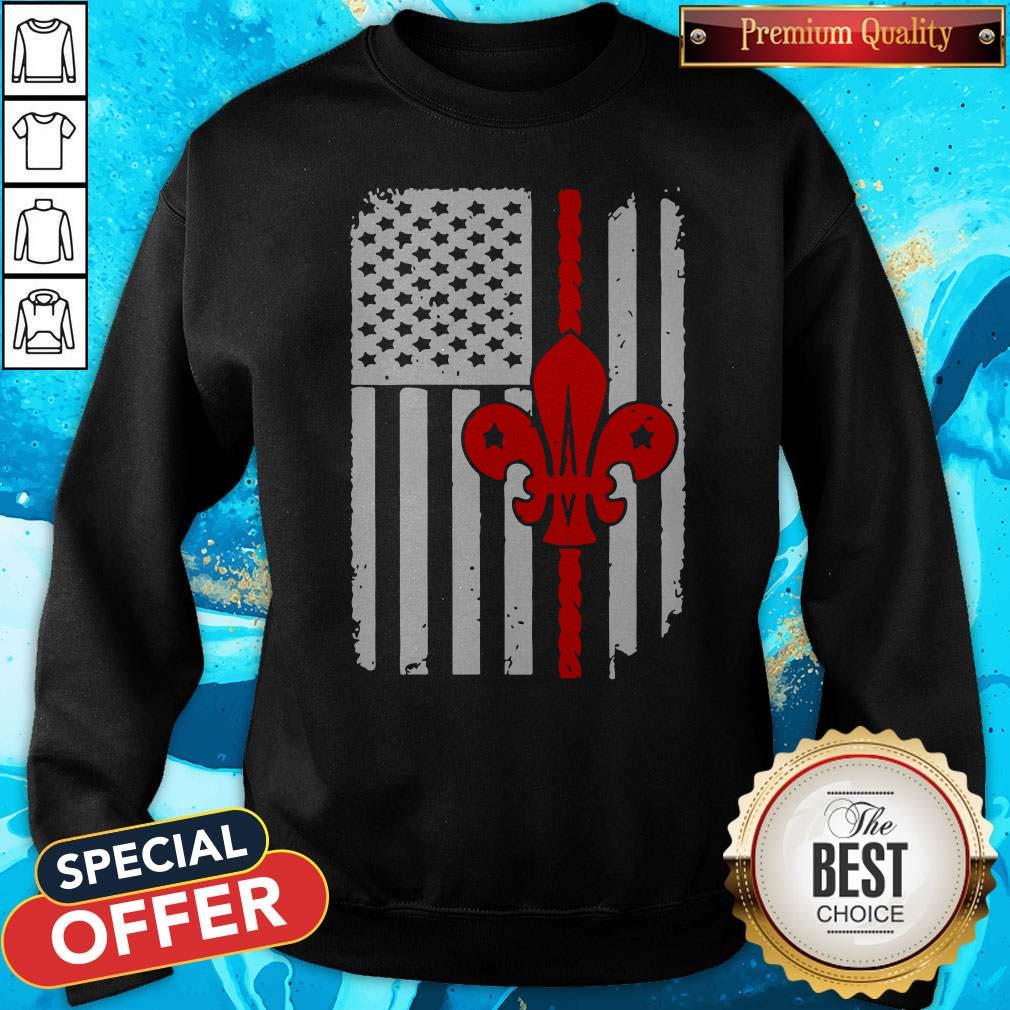 Pretty Scouting Scout American Flag Sweatshirt Pretty Scouting Scout American Flag Sweatshirt