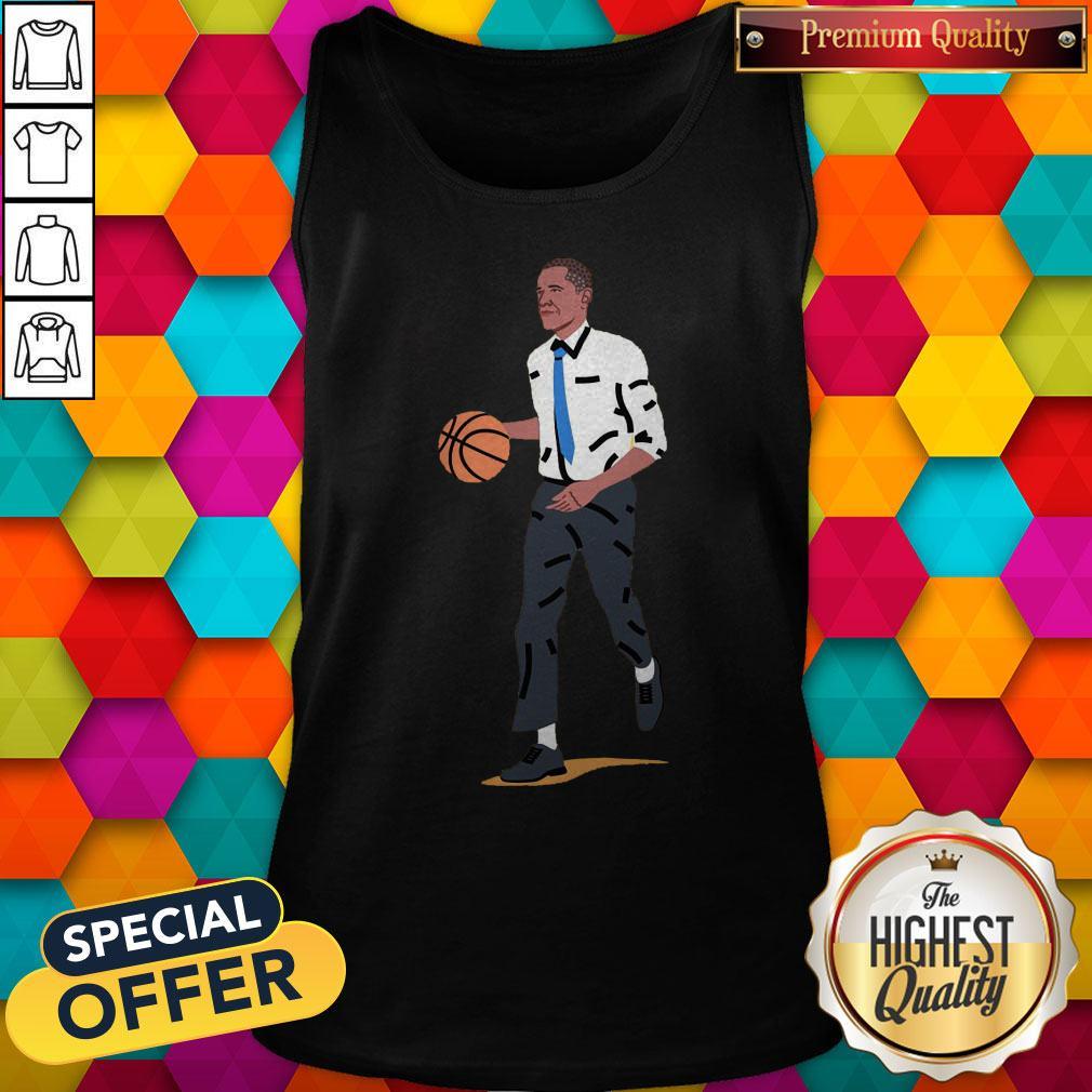 Top Barack Obama Playing Basketball Art Tank Top Top Barack Obama Playing Basketball Art Tank Top