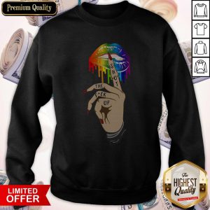 Top LGBT Hand Lip Shuh Duh Fuh Cup Sweatshirt