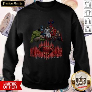 Top Marvel Heroes Jesus Is My Superhero Sweatshirt
