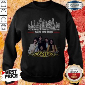 Top Thank You For The Memories Band Boston Sweatshirt