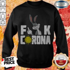 Awesome Bunny Face Mask Fuck Corona Sweatshirt