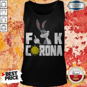 Awesome Bunny Face Mask Fuck Corona Tank Top