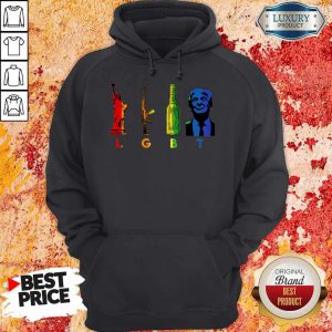 Awesome LGBT Liberty Guns Beer Pro Donald Trump Hoodie
