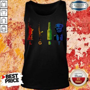 Awesome LGBT Liberty Guns Beer Pro Donald Trump Tank Top