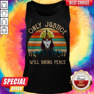 Awesome Only Justice Will Bring Peace Vintage Tank Top