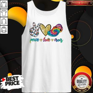 Awesome Peace Love Crocs Tank Top