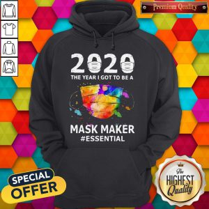 Nice 2020 The Year I Got To Be A Mask Maker Essential Hoodie