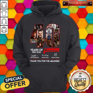 Nice 40 Years Of The Shining 1980 2020 Thank You For The Memories Signatures Hoodie