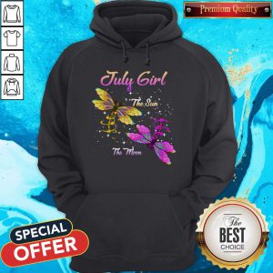 Nice Dragonfly July Girl The Sun The Moon Hoodie