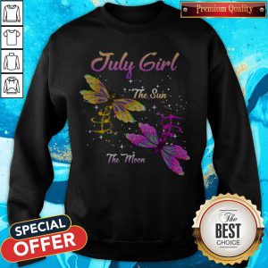 Nice Dragonfly July Girl The Sun The Moon Sweatshirt