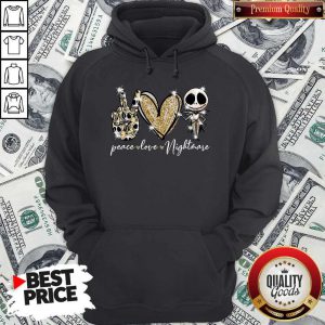 Nice Jack Skellington Peace Love Nightmare Hoodie