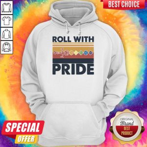 Nice Roll With Pride Rolling Dice Sword Vintage Hoodie