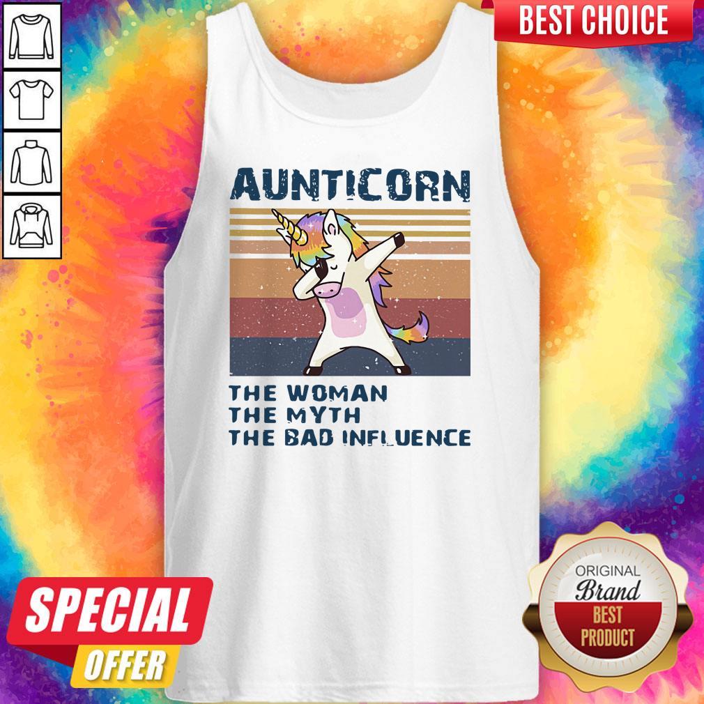Pretty Aunticorn The Woman The Myth The Bad Influence Tank Top Pretty Aunticorn The Woman The Myth The Bad Influence Tank Top