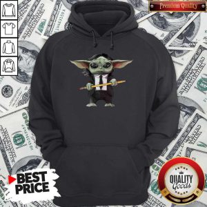 Pretty Great Baby Yoda John Wick Pencil Hoodie