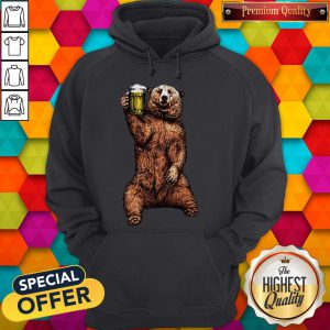 Top Bear Drinking Beer Hoodie