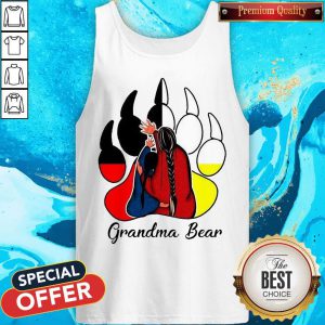 Top Native Grandma Bear Tank Top