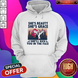 Unicorn Karate She’s Beauty She’s Grace She’ll Kick You In The Face Hoodie