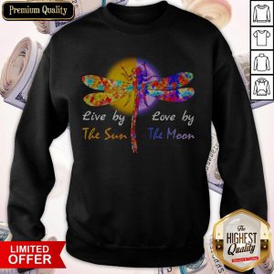 Awesome Dragonfly Live By The Sun Love By The Moon Sweatshirt