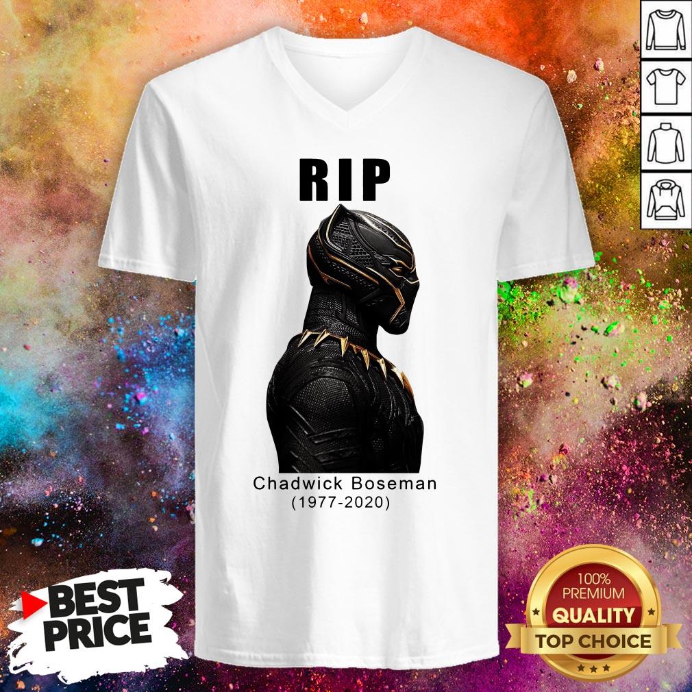 Black Panther' Star Chadwick Boseman Dies After 4-year Cancer Battle Shirt Black Panther' Star Chadwick Boseman Dies After 4-year Cancer Battle V-neck